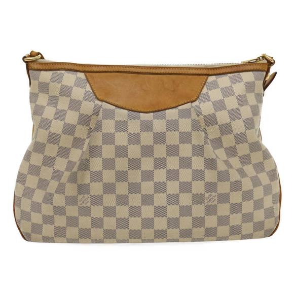 LOUIS VUITTON Damier Azur Siracusa MM Hand Bag N41112 LV Auth rh207 - Picture 2 of 16